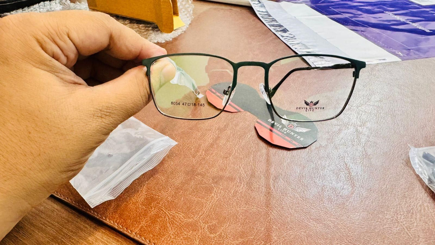 Automatic Zoom Eyebrow Frame Reading Glasses With Blue Light Protection